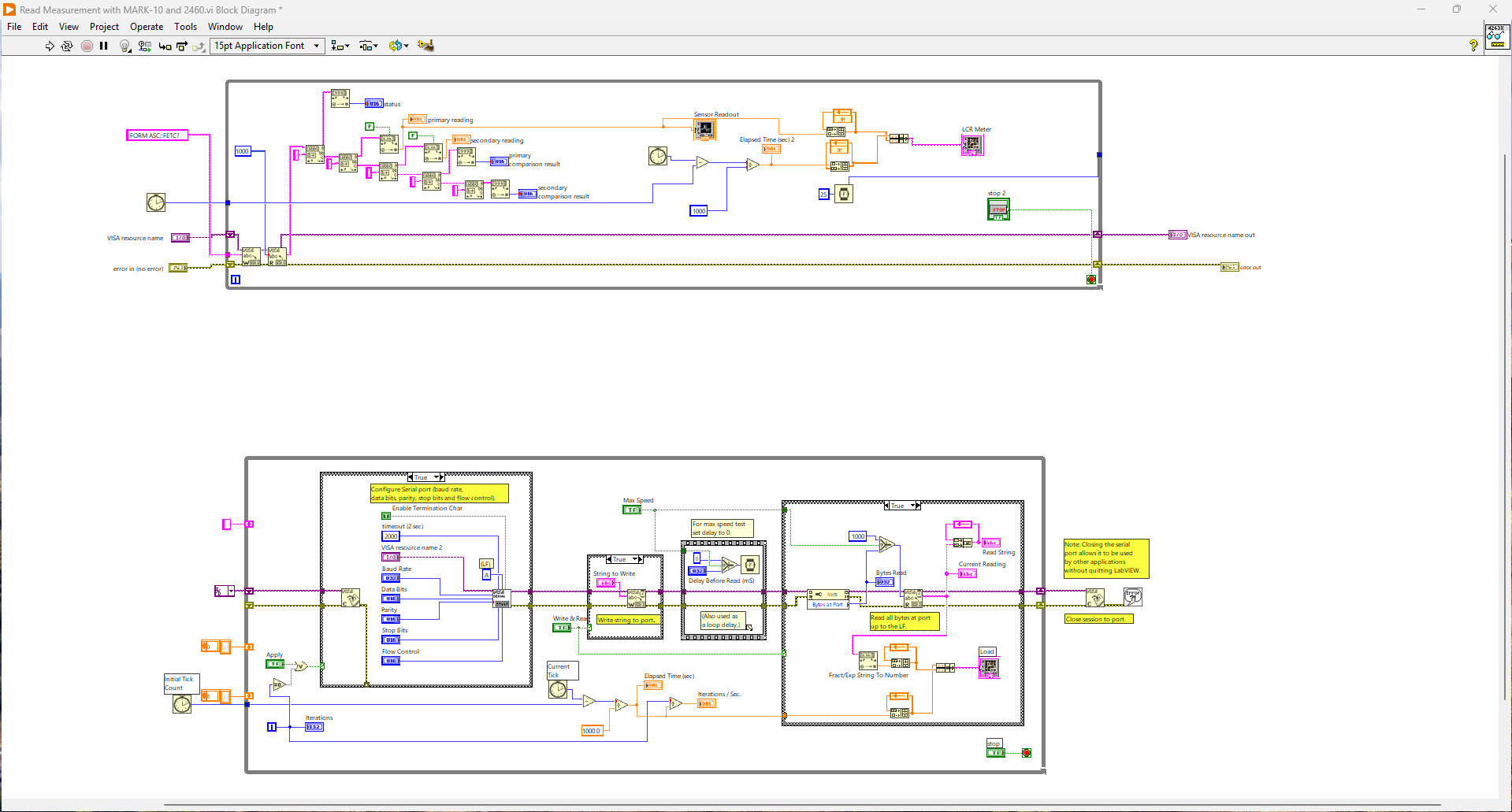 Mark-10 and LCR Block Diagram